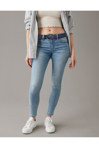 GoDeri 100% натуральна шкіра, чорна нікелева пряжка 4 см, темно-синій жіночий ремінь; джинси, спортивний ремінь=an-byn-70.nikel