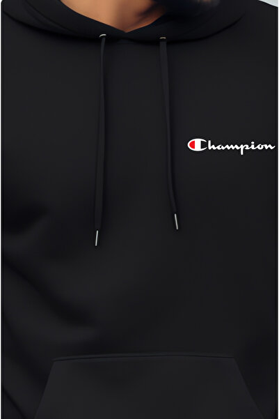 Free Tarz Φούτερ με κουκούλα με τσέπη καγκουρό με τύπωμα Champion Hoodie Sweat