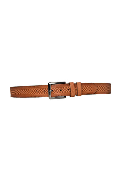 GoDeri 100% Genuine Leather Legend with 4 cm Tan Belt - Compatible with Jeans, Canvas, Linen Trousers tiguan.dot