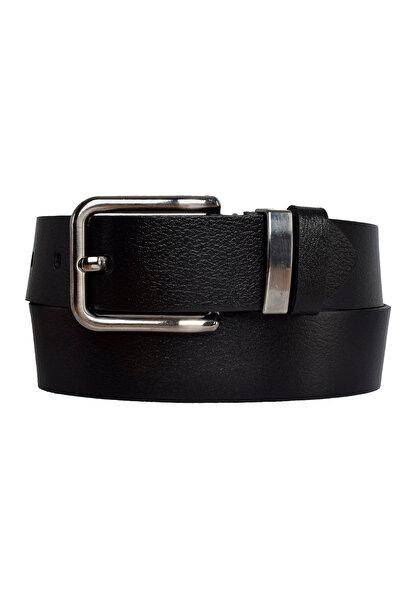 GoDeri 100% γνήσιο δέρμα, μαύρη γυναικεία ζώνη 4 εκ. με μαύρη πόρπη από νικέλιο. Τζιν, αθλητική ζώνη=an-76.nkel.suit