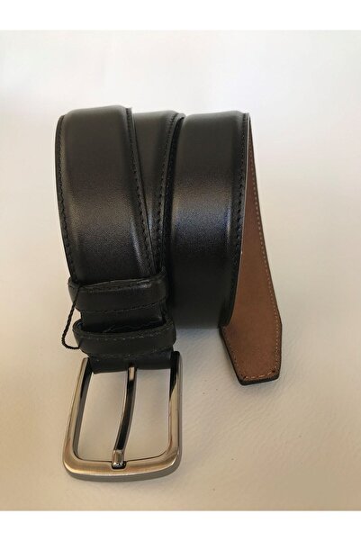 GoDeri 100% натуральна шкіра, класичний чорний чоловічий ремінь = dk0008