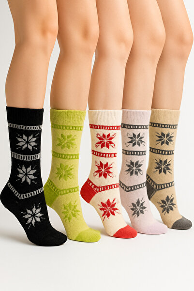 İkonik Socks 4 чифта зимни вълнени чорапи за жени