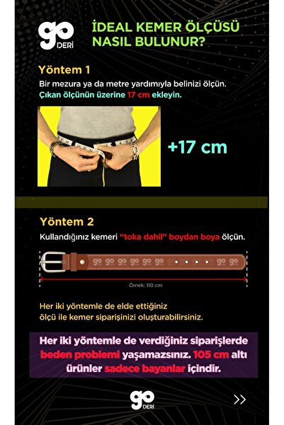 GoDeri Ανδρική αθλητική ζώνη - 100% γνήσιο δέρμα, 4,5 cm, adk0001