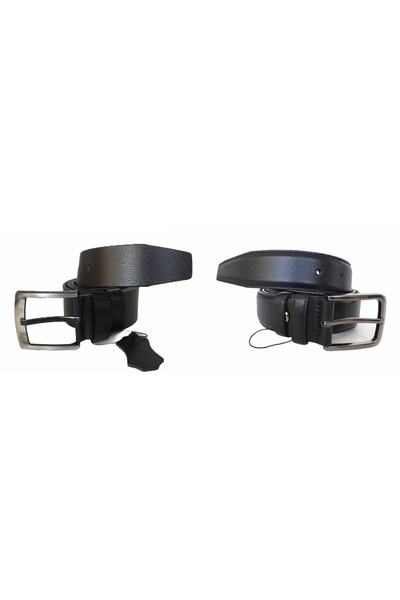 GoDeri Чоловічий чорний ремінь з натуральної шкіри, 2 шт. - 2 аромати