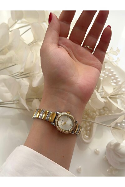 Forsining -Ceshdun-(Gold& Silver) Minimal Case Stone Women's Wrist Watch