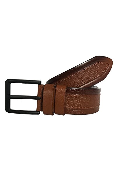 GoDeri 4,5 см шовний ремінь з натуральної шкіри, коричневий - dk-0073