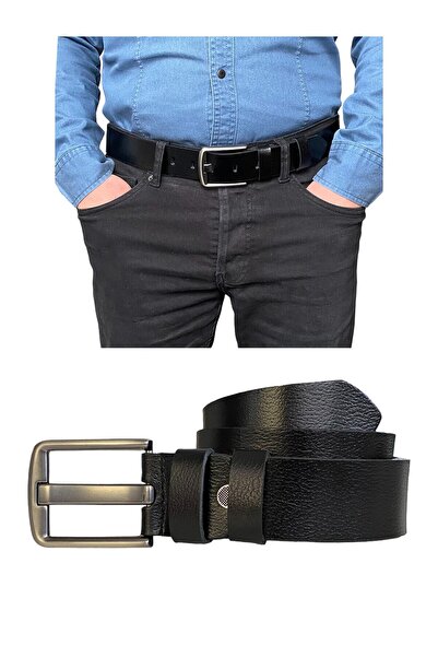 GoDeri 100% γνήσιο δέρμα, θρυλική καπνιστή φαρδιά γλώσσα, μαύρη ζώνη 4 εκ.=4 εκ. καπνιστή φαρδιά