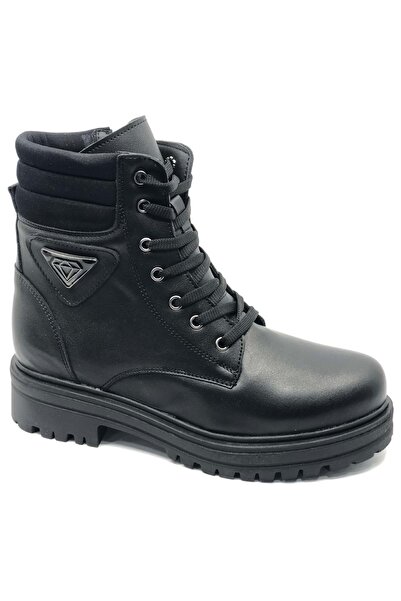 KOCAMANLAR Ayakdaş 9961 Rubber Non-Slip Sole Women's Boots Black