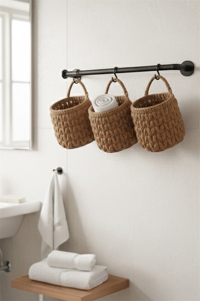 afralya home Ev Dekorasyon 3lü Organizer Çiçeklik Saksılık Düzenleyici Sepet(...