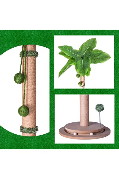 OEM Cat play set Meow Meow, 84 cm, palm tree type, sisal pole, interactive balls at the base