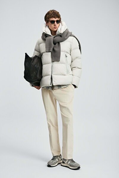 Lufian 112120250 Tommy Goose down Men's Coat Stone