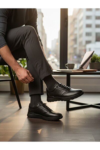 MAGIC SHOES Men's Inside and Outside Fully Genuine Leather Ultra Orthopedic Casual Shoes