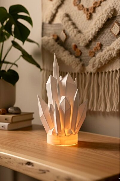 HD1001 Elmas Kristal Lamba Modern Bohem Tarz Ev Dekoru Abajur Masa Gece Lamba...