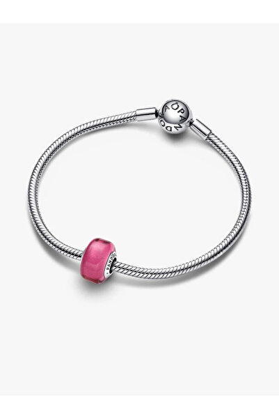 Pandora Pembe Mini Murano Cam Charm