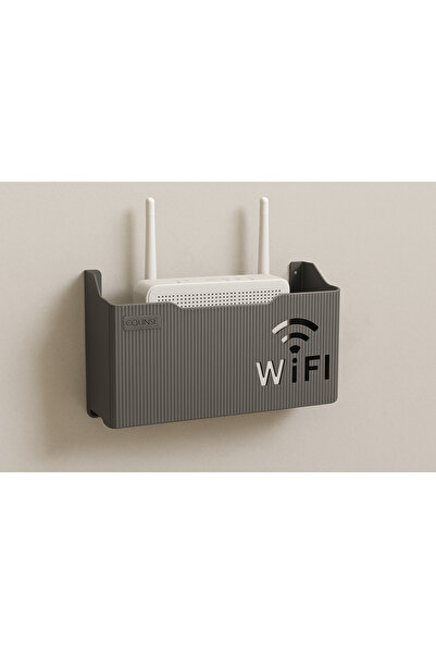 tozlupazar White Plexiglass Wifi Box Wall Hanging Insurance and Modem Storage Box 25X15X6 cm