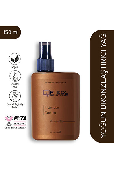 Qpieds Solutions Yoğun Bronzlaştırıcı Yağ (MELİSA KOKULU) 150 ml