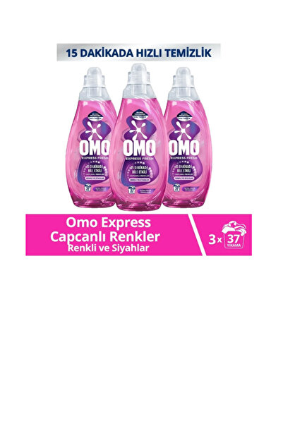 Omo Express Fresh Capcanlı Renkler Renkli ve Siyahlar Sıvı Çamaşır Deterjanı ...