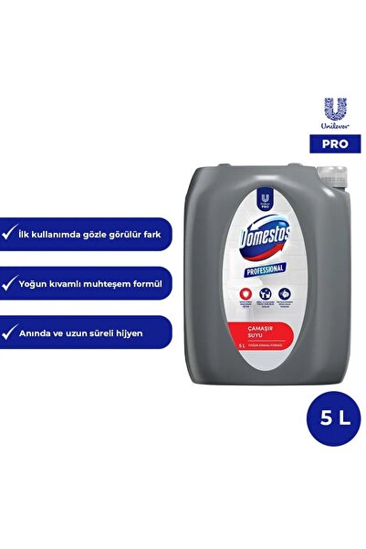 Domestos Professional Yoğun Kıvamlı Çamaşır Suyu 5L X 4 (1 KOLİ ) 4 LÜ