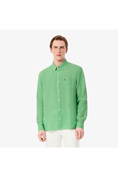 Lacoste قميص كتان بقصّة عادية - CH5692-00-TTF