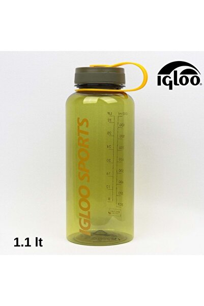 IGLOO زجاجة مياه رياضية خالية من مادة BPA سعة 1.1 لتر برتقالية