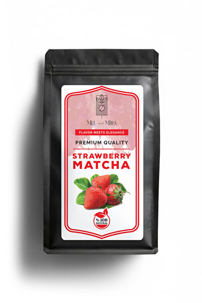 Mel and Mira Çilek Aromalı Matcha Tozu 50g, Strawberry Matcha Powder