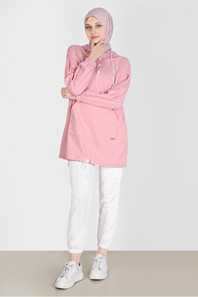 Alvina Hooded Snap-On Tracksuit Tunic - 42651