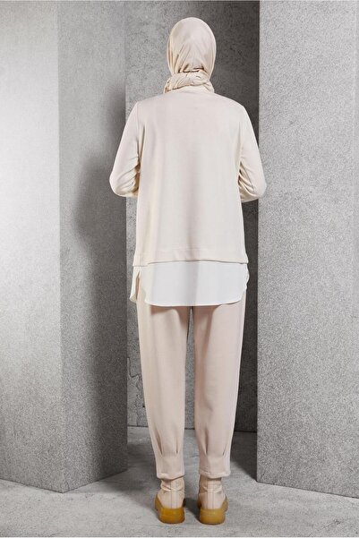 Alvina 45153 Model Garnished Tracksuit Tunic