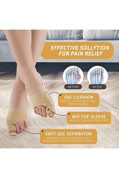 Bukela Bunion Corrector, Orthopedic Bunion Splint, Big Toe Separator Pain Relief