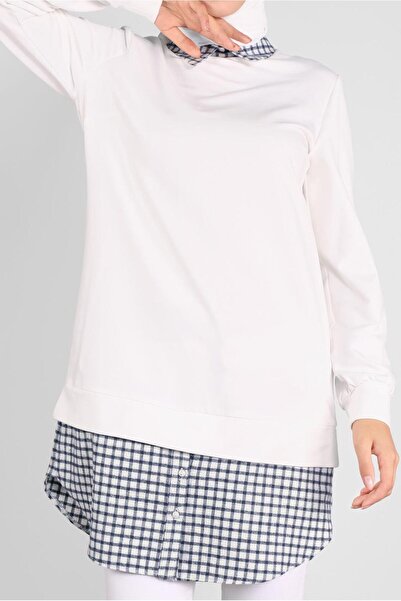 Alvina Shirt Collar Cotton Tunic - 41268