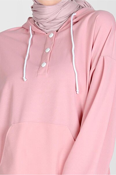 Alvina Hooded Snap-On Tracksuit Tunic - 42651