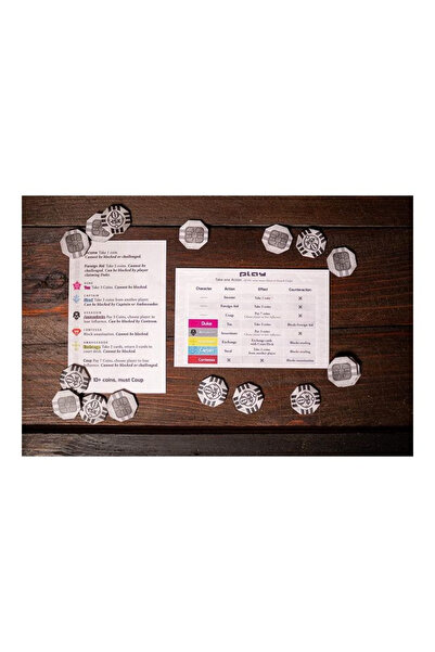 Generic Coup Board Game 4.5x1.25x6inch