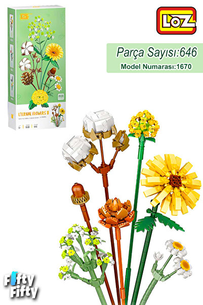 Vagonlife Loz Dekoratif Ve Koleksiyonluk Çiçek Buketi 646 Parça Çiçek Modeli ...