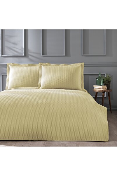 Linens Mist Çift Kişilik Yatak Örtüsü Seti Yeşil