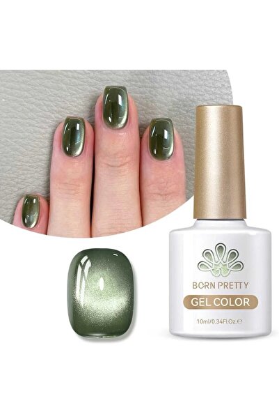 Born Pretty Dark Emerald Glass Bead Cat Magnetic Gel/Zümrüt Rüyası Kedi Gözü ...