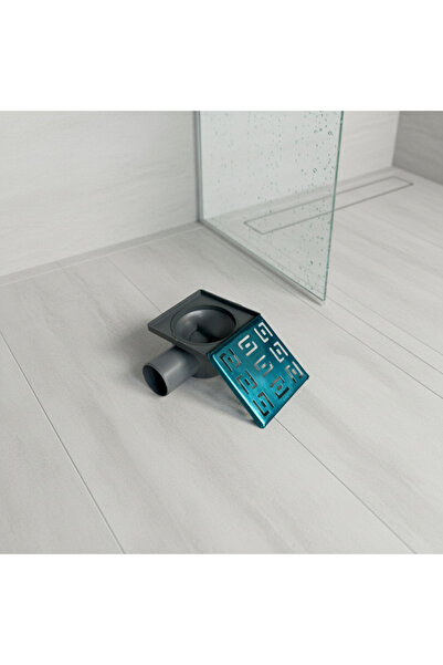 MİG YAPI DUŞ YER SÜZGECİ METAL KAPAKLI KOKU ÖNLEYİCİLİ YANDAN ÇIKIŞLI 10X10CM