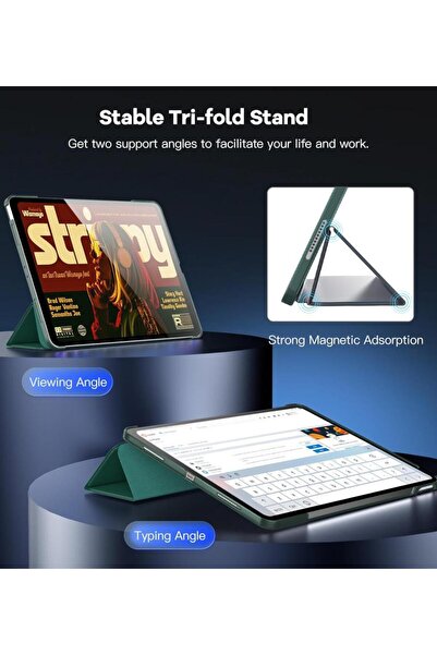 UnDePlus iPad Air 13Inch M2 Compatible Case Flip Cover with Pen Slot Pc Case A2898 A2899 A2900