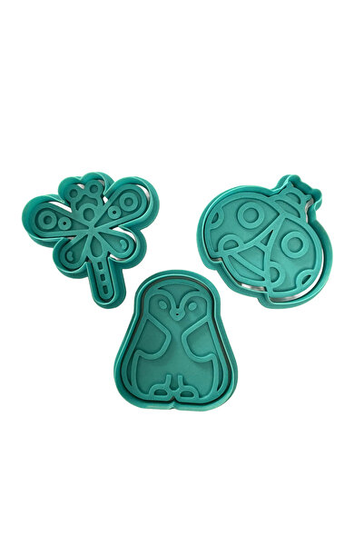Craftelle مجموعة قوالب الكوكيز المكونة من 3 قطع من شخصيات لطيفة |   اليعسوب، ...