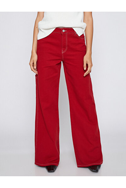 Koton Blugi cu picioare late cu talie înaltă