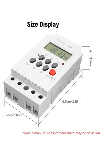 Generic مؤقت إلكتروني رقمي أبيض