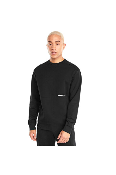 Puma Ανδρικό μαύρο φούτερ Casual Style Rad Cal Crew Dk 58938701