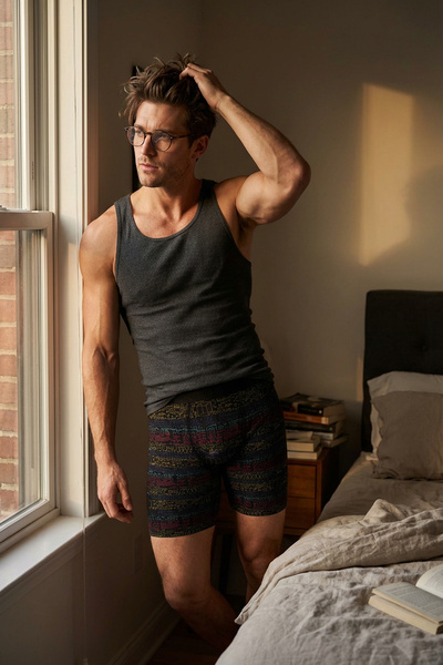 Donkshot Desenli Uzun Paçalı Likralı Erkek Boxer 1014