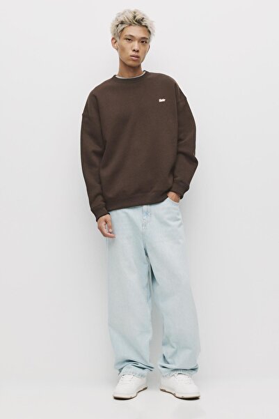 Pull & Bear STWD bisiklet yaka sweatshirt