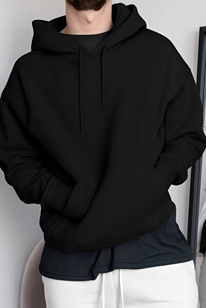 Rocqerx X-4008 με κουκούλα Φούτερ με τρεις κλωστές Kangaroo Pocket