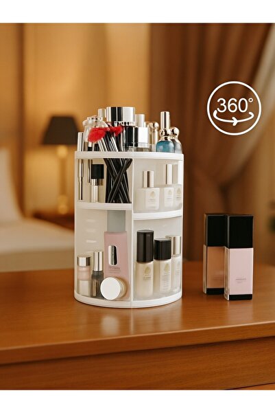 Nesto Home Organizator de machiaj rotativ la 360 de grade
