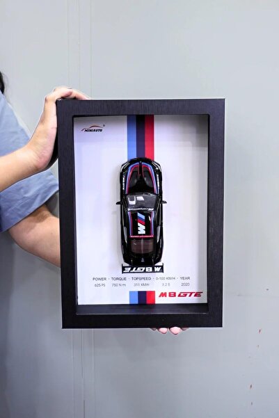 Aspire Books 3D Sports Car Frame | Wooden 3D Diecast Model Car Wall Art - M8 GTE