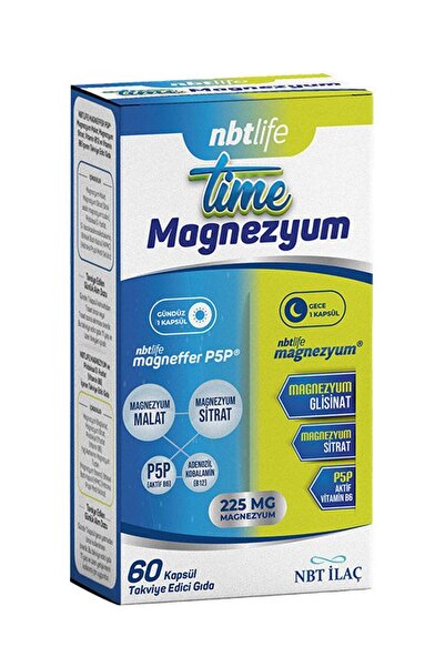 Nbt İlaç Nbt Life Time - Magnesium 60 Capsules