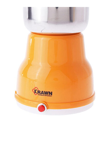 KRAWN Coffee Grinder 100 W KRAWN-KB196 Silver/Orange