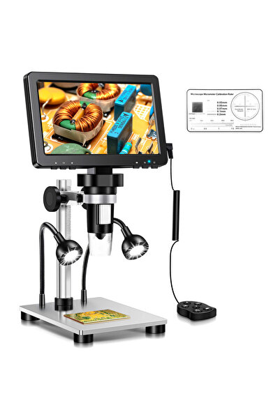 Choice مجهر رقمي احترافي DM9-A RIEVBCAU بتكبير 1200x، بمنفذ USB عالي الدقة، و...