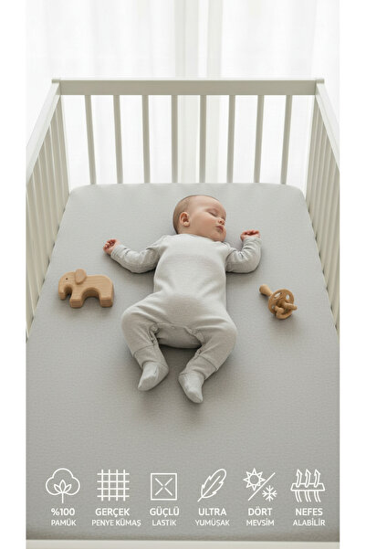Artiva Home Collection %100 Pamuklu Lastikli Penye Bebek Çarşafı | Park Yatak...