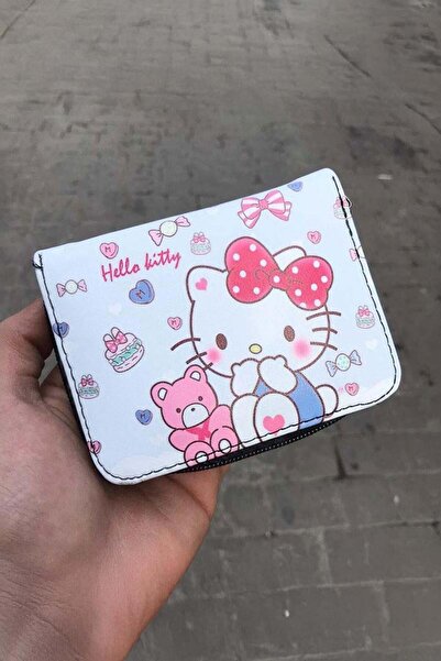 Köstebek Hello Kitty με κοντό πορτοφόλι Teddy Bear Friend